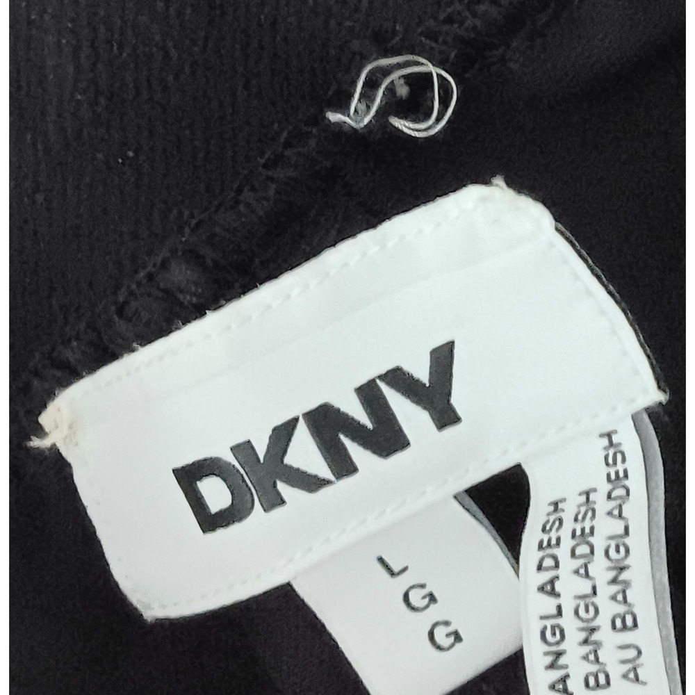 DKNY The Essex Pant Women's Size L Slim Leg Pullon Stretch Waist Ankle Black NEW - Picture 6 of 16